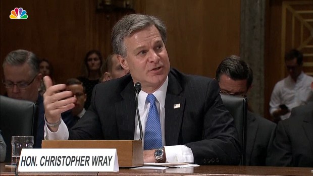 [NATL] FBI Went Through 'Usual Process' in Kavanaugh Probe: Wray 