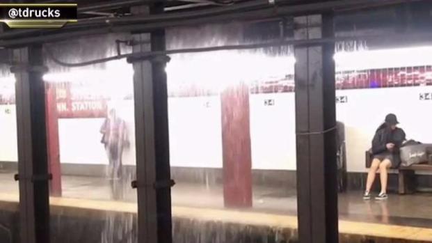 Rain Floods NYC Subways - Again