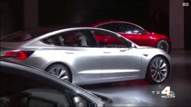 Tesla Unveils Model 3 With Huge Turnout - NBC New York