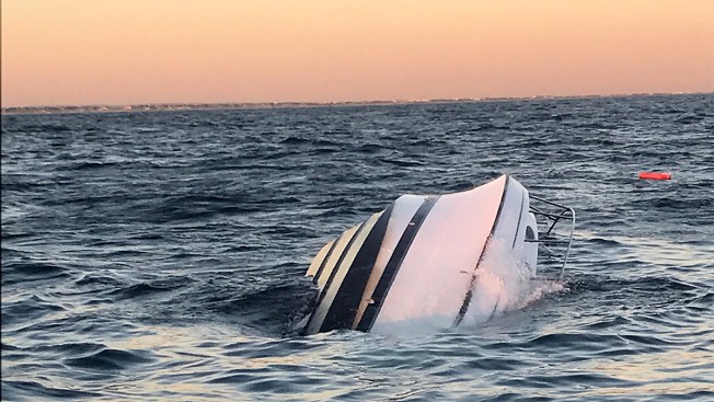 Father Teen Son Rescued From Sinking Boat Off Long Island