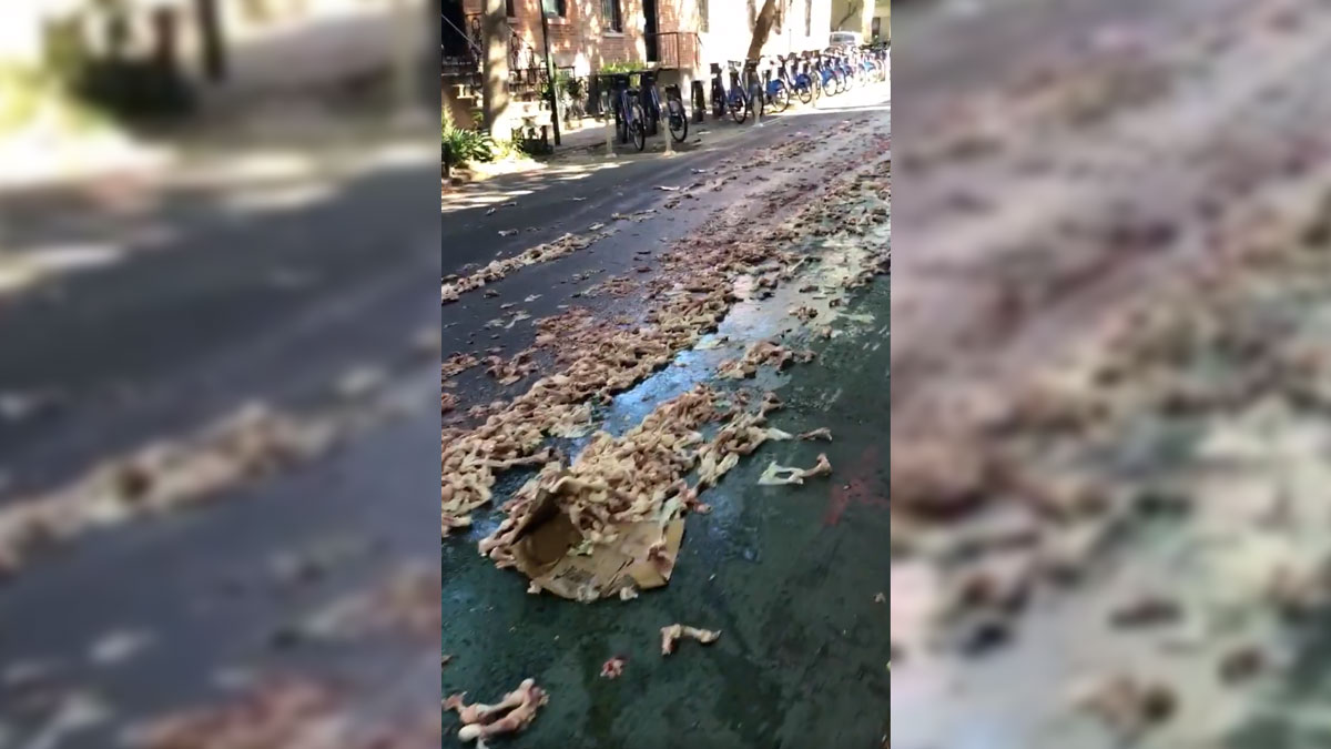NYC Seeks Mystery Person Behind Bizarre Raw Chicken Spill