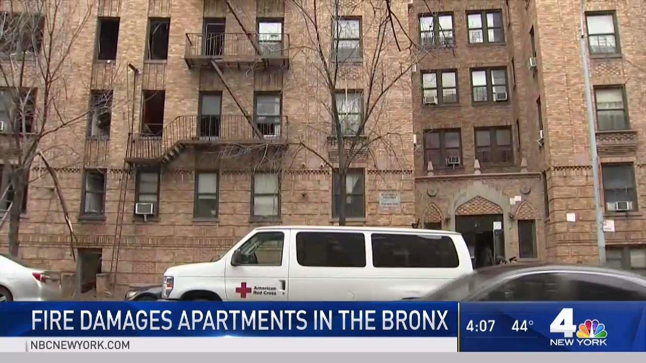 Fire Damages Apartments in Bronx