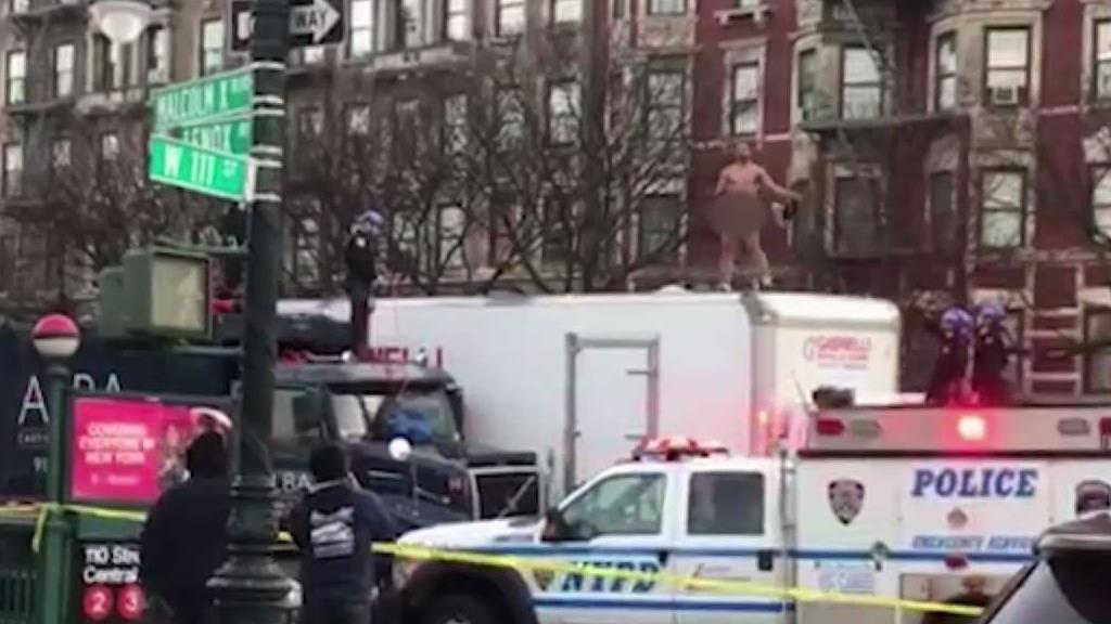 Naked Man Apprehended in Harlem