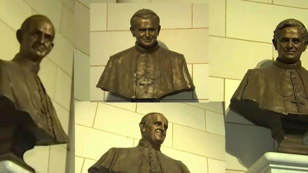 New Papal Statues Unveiled at St Patricks Cathedral