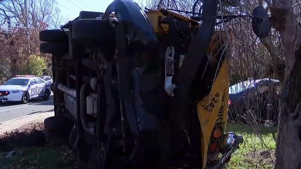 School Bus Crashes With Kids on Board